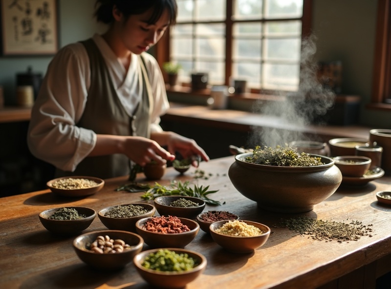 漢方薬の調合