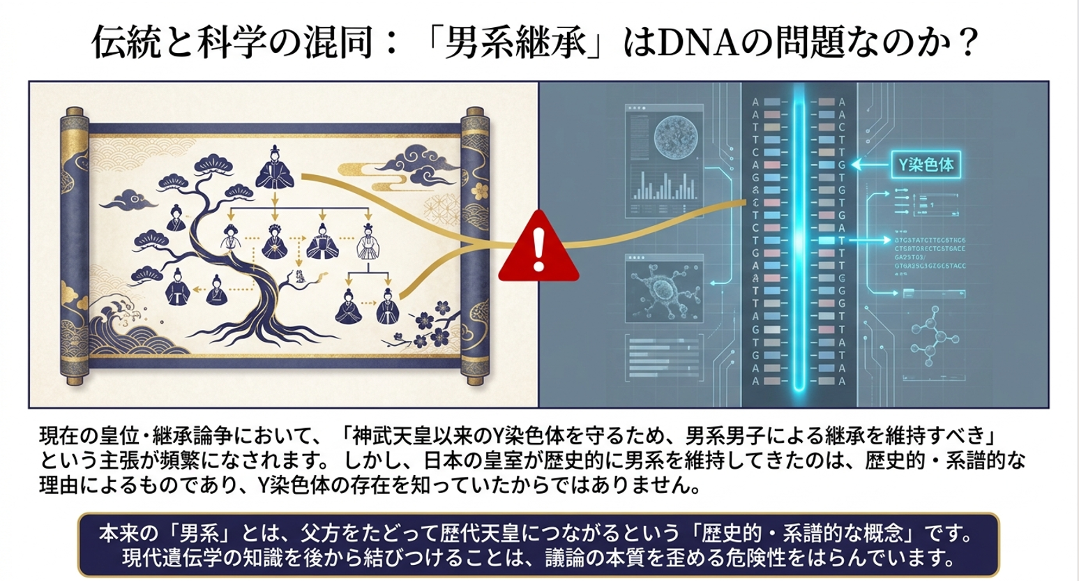 「皇統」は遺伝子（DNA）で決まるのか？――遺伝学から考える「血統」と皇位継承